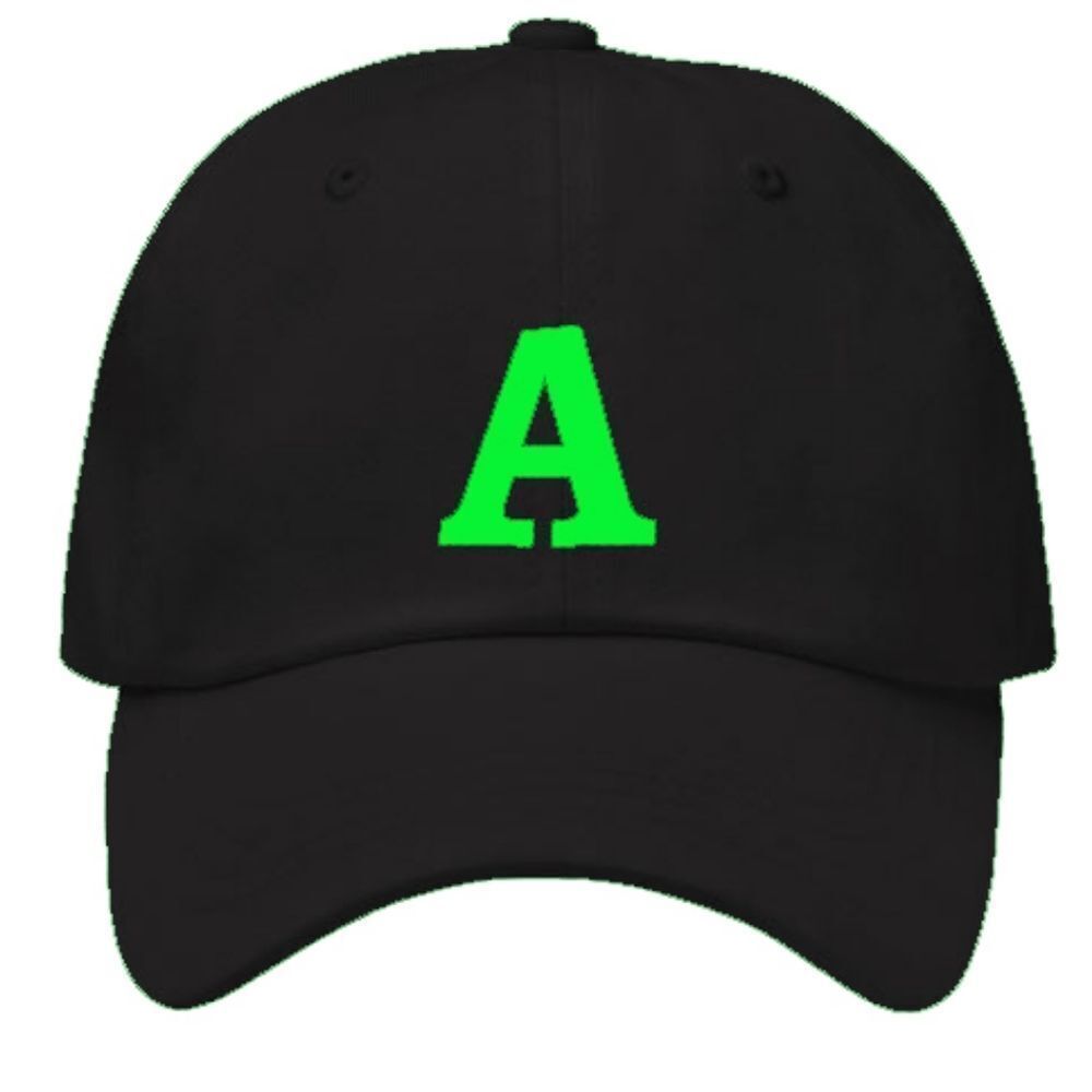 Introducing the ExyFunShop Black Hat with the Letter "A" Embroidered! Make a bol
